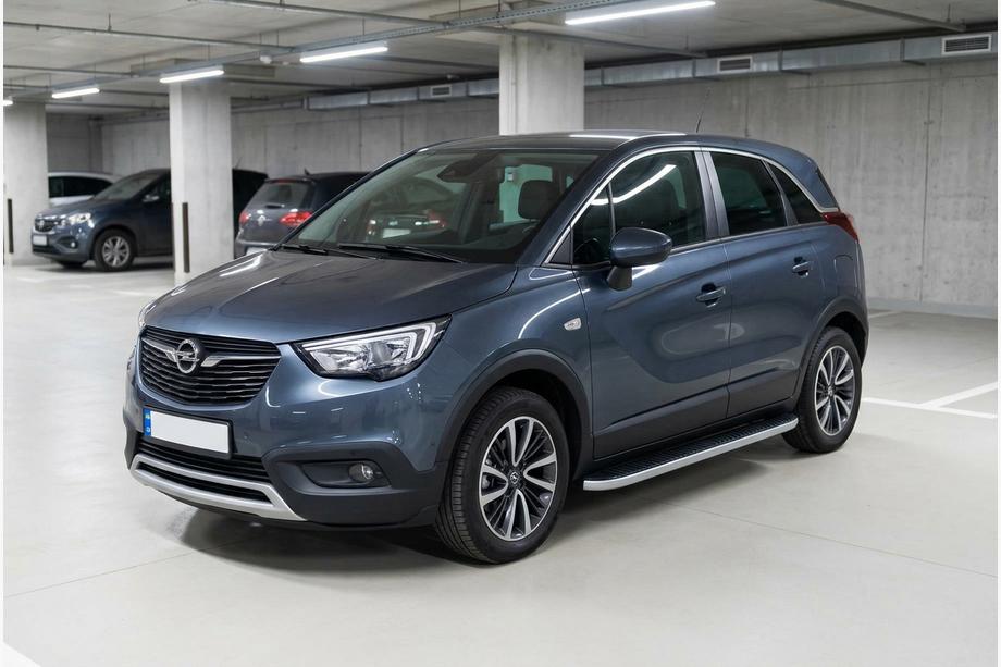 Opel Crossland X 2017–2024 Side steps Tayga Grey (set van 2, aluminium) Image
