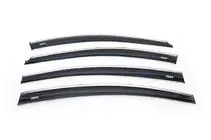 Chevrolet Cruze 2009–2015 Raamdeflectoren met chromen sierlijst SD (4 stuks, Niken) foto 2