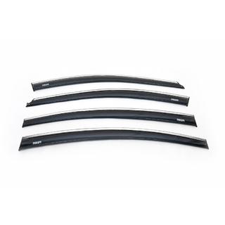 Raamdeflectoren met chromen sierlijst SD (4 stuks, Niken) Chevrolet Cruze 2009–2015 foto 2