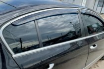 Volkswagen Passat B6 2006–2012 Raamwindschermen met chroomstrip SD (4 st., HIC) foto 2