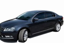Volkswagen Passat B7 2012–2015 Raamdeflectoren met chromen sierlijst SD (4 stuks, EU, HIC) foto 9