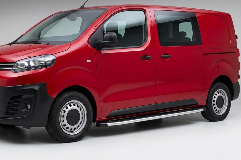 Citroen Jumpy/Dispatch 2017– Fullmond side steps (set van 2, aluminium) Image