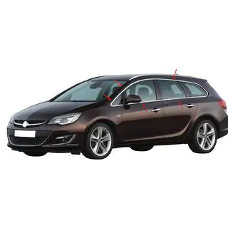 Complete raamomlijsting (Sport Tourer, 12-delig, RVS)