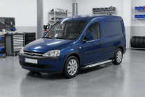 Opel Combo 2002–2012 Zijsteps Allmond Grey (2 stuks, aluminium) foto 1