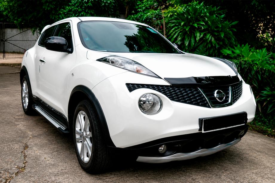 Nissan Juke 2010–2019 Zijsteps Allmond Grey (2 stuks, aluminium) Image