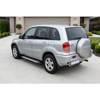 Line side steps (set van 2, aluminium) Toyota Rav 4 2001–2005 foto 1