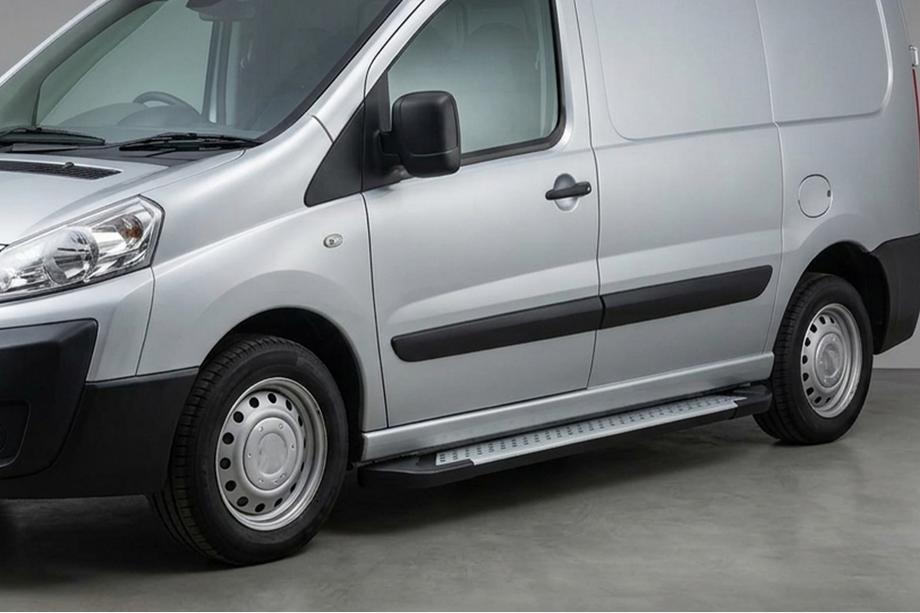 Peugeot Expert 2007–2016 Zijsteps Allmond Grey (2 stuks, aluminium) Image