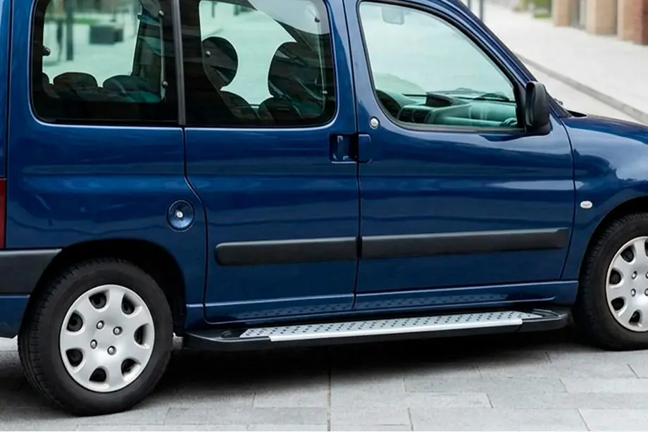 Peugeot Partner 1996–2008 Zijsteps Allmond Grey (2 stuks, aluminium) Image