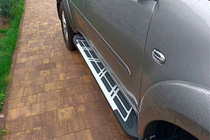 Mitsubishi Pajero Sport 2008–2015 Sunrise side steps (2 stuks, aluminium) foto 5