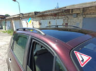 Renault Scenic/Grand 2003–2009 Zwarte dakrails (set van 2) Lange wielbasis (Grande) foto 1