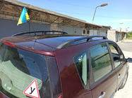 Renault Scenic/Grand 2003–2009 Zwarte dakrails (set van 2) Lange wielbasis (Grande) foto 6