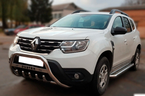 Renault Duster 2018–2024 Bullbar met opschrift WT004 (RVS) foto 2