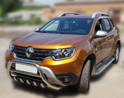 Dacia Duster 2018–2024 Bullbar zonder opschrift WT003 (RVS) foto 7