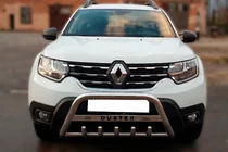 Dacia Duster 2018–2024 Bullbar met opschrift WT004 (RVS) foto 1