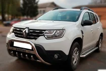 Dacia Duster 2018–2024 Bullbar met opschrift WT004 (RVS) foto 3