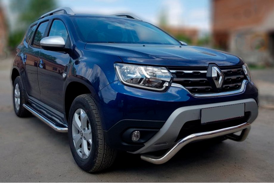 Renault Duster 2018–2024 Bullbar WT007 (rvs) Image