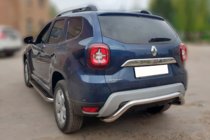 Renault Duster 2018–2024 Achterbeschermbeugel AK007 (RVS) foto 3