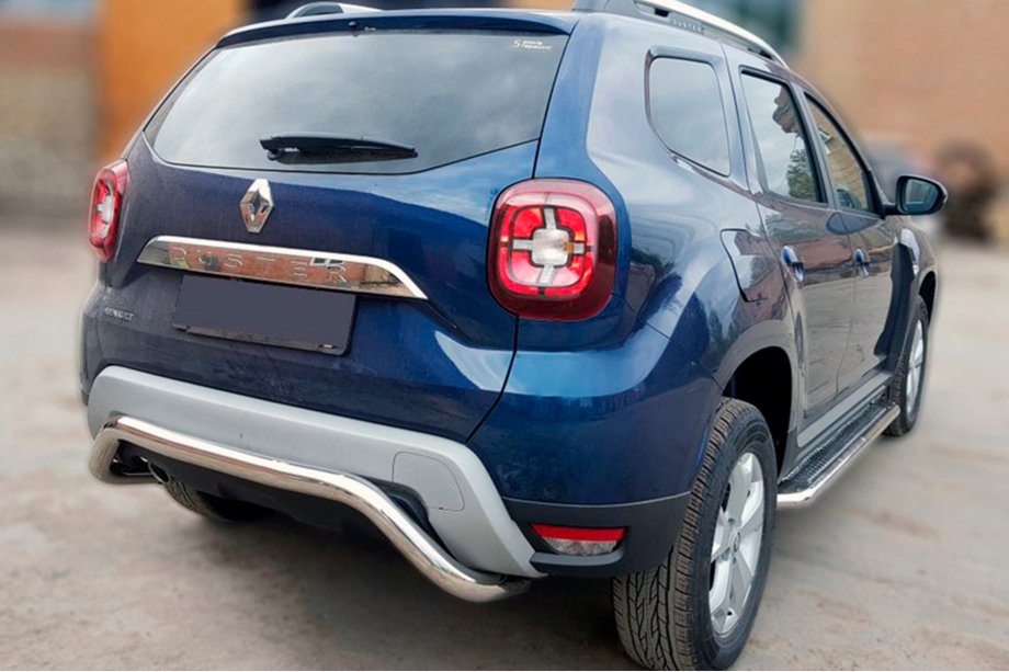 Renault Duster 2018–2024 Achterbeschermbeugel AK007 (RVS) Image