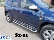 Dacia Duster 2018–2024 Premium side steps (2 st., RVS) foto 3