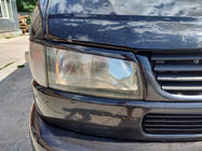 Volkswagen T4 Transporter 1990–2003 Koplampwimpers voor rechte motorkap (2 stuks) Hoogglans zwart foto 3