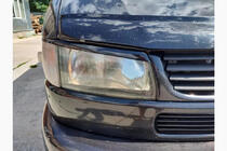 Volkswagen T4 Caravelle/Multivan 1990–2003 Koplampwimpers schuine motorkap (2 stuks) Hoogglans zwart foto 4