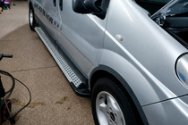 Renault Trafic 2001–2015 Side steps X5-type (set van 2, aluminium) foto 5