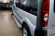 Renault Trafic 2001–2015 Side steps X5-type (set van 2, aluminium) foto 4