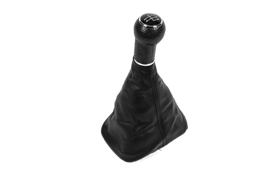 Volkswagen Bora 1998–2004 Pookknop en pookhoes (5-versnellingen, zwart frame) Image
