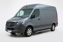 Mercedes Sprinter W907/W910 2018– Side steps Maya V1 (2 stuks, aluminium) foto 1