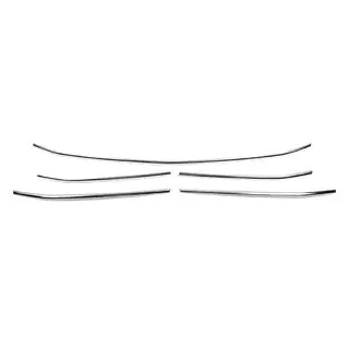 RVS sierlijsten voor grille (5 stuks) foto 2