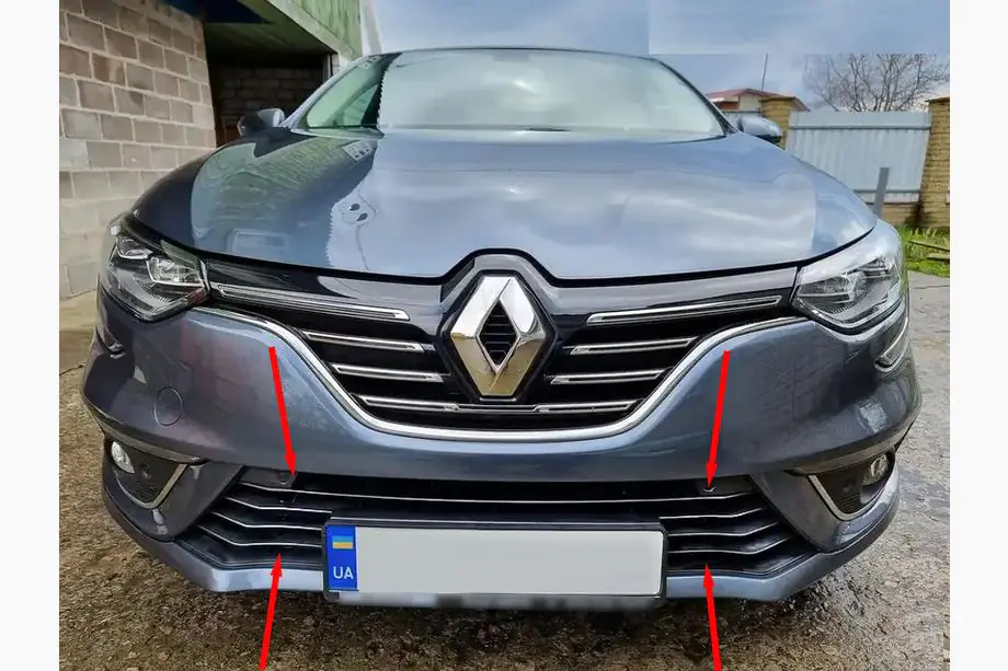 Renault Megane IV 2016–2025 RVS chromen bumperbeschermlijsten 2016-2021 (7-delig) Image