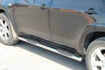 Toyota Rav 4 2006–2013 Zijbuizen voor standaard basis (2 stuks, RVS) foto 3
