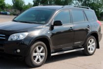 Toyota Rav 4 2006–2013 Zijbuizen voor standaard basis (2 stuks, RVS) foto 2
