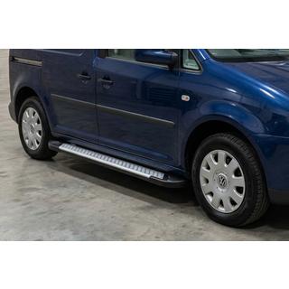 Side steps X5-type (set van 2, aluminium) Volkswagen Caddy 2010–2015 foto 1