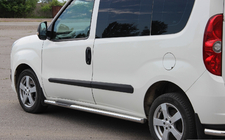 Opel Combo 2012–2018 Sidebars (set van 2, RVS) 60 mm, korte wielbasis foto 2