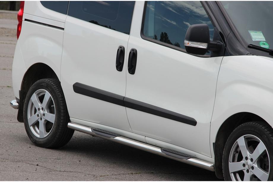 Opel Combo 2012–2018 Sidebars (set van 2, RVS) 60 mm, korte wielbasis Image