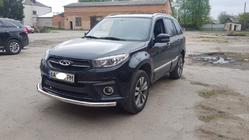 Chery Tiggo 3 2005– Voorbumperbescherming ST008 (RVS) foto 2