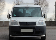 Fiat Doblo I 2001–2005 Voorbumperbescherming ST008 (RVS) foto 2