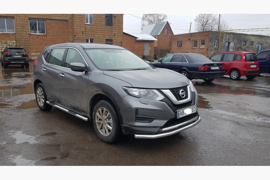 Nissan X-trail T32/Rogue 2014–2021 Voorbumperbescherming ST008 (RVS) Foto 3
