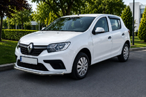 Renault Sandero 2013–2022 Voorbumperbescherming ST008 (RVS) foto 1