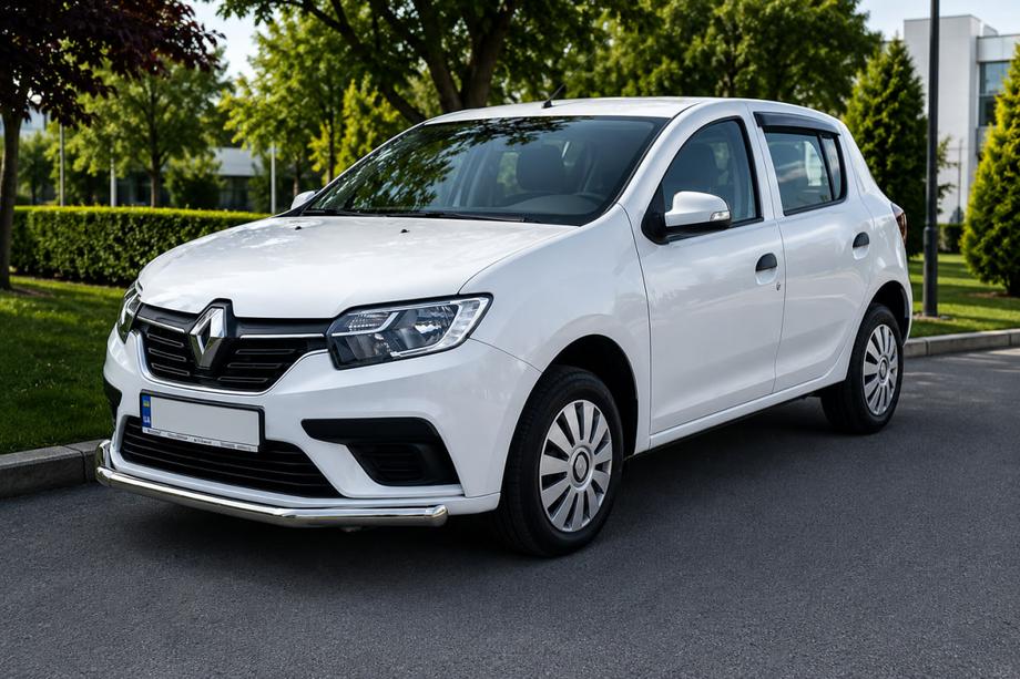 Renault Sandero 2013–2022 Voorbumperbescherming ST008 (RVS) Image