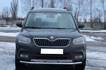 Skoda Yeti 2009–2017 Voorbumperbescherming ST008 (RVS) foto 1
