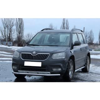 Voorbumperbescherming ST008 (RVS) Skoda Yeti 2009–2017 foto 2