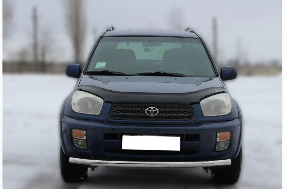 Toyota Rav 4 2001–2005 Voorbumperbescherming ST008 (RVS) Image