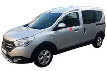 Dacia Dokker 2013–2022 Raamomlijsting (2 st., RVS) foto 1