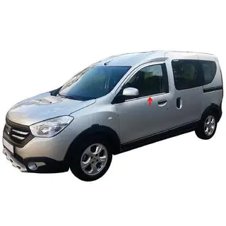 Raamomlijsting (2 st., RVS) Dacia Dokker 2013–2022 foto 1