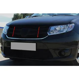 RVS sierlijst onder grille (1 stuk)