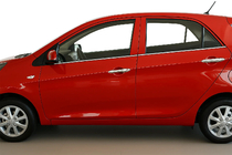 Kia Picanto 2011–2016 Raamomlijsting (4-delig, RVS) foto 1
