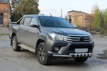 Toyota Hilux 2015– Frontbescherming F3-34 (RVS) foto 2