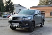 Toyota Hilux 2015– Frontbescherming F3-34 (RVS) foto 3
